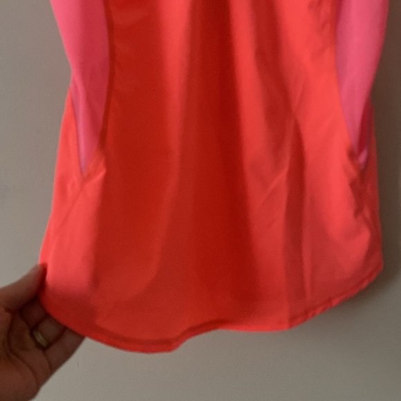Lululemon Athletica Reflector Neon Pink/Orange Criss-Cross Back Top - Picture 8 of 13